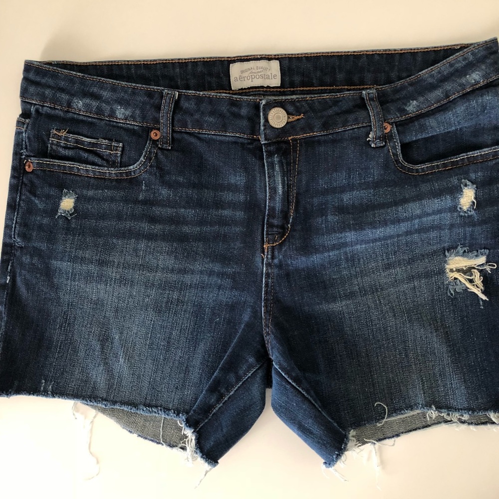 Aeropostale distresses Jean Shorts